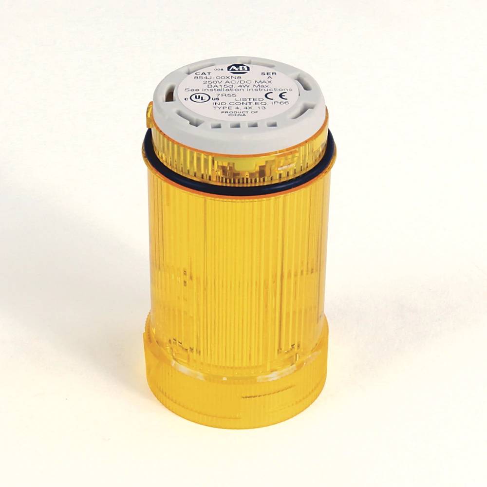 Allen-Bradley 0-250V AC/DC 40 mm. Yellow Light Mod.