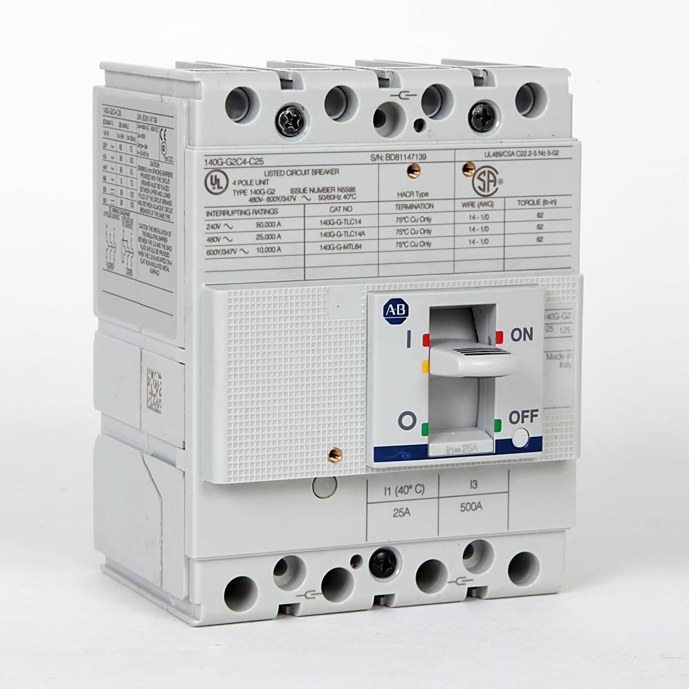 Allen-Bradley 140G 125A Frame Molded Case Ckt-Bkr
