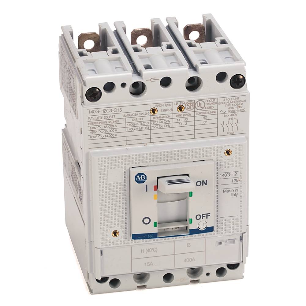 Allen-Bradley 140G 125A H Frame Molded Case Ckt-Bkr