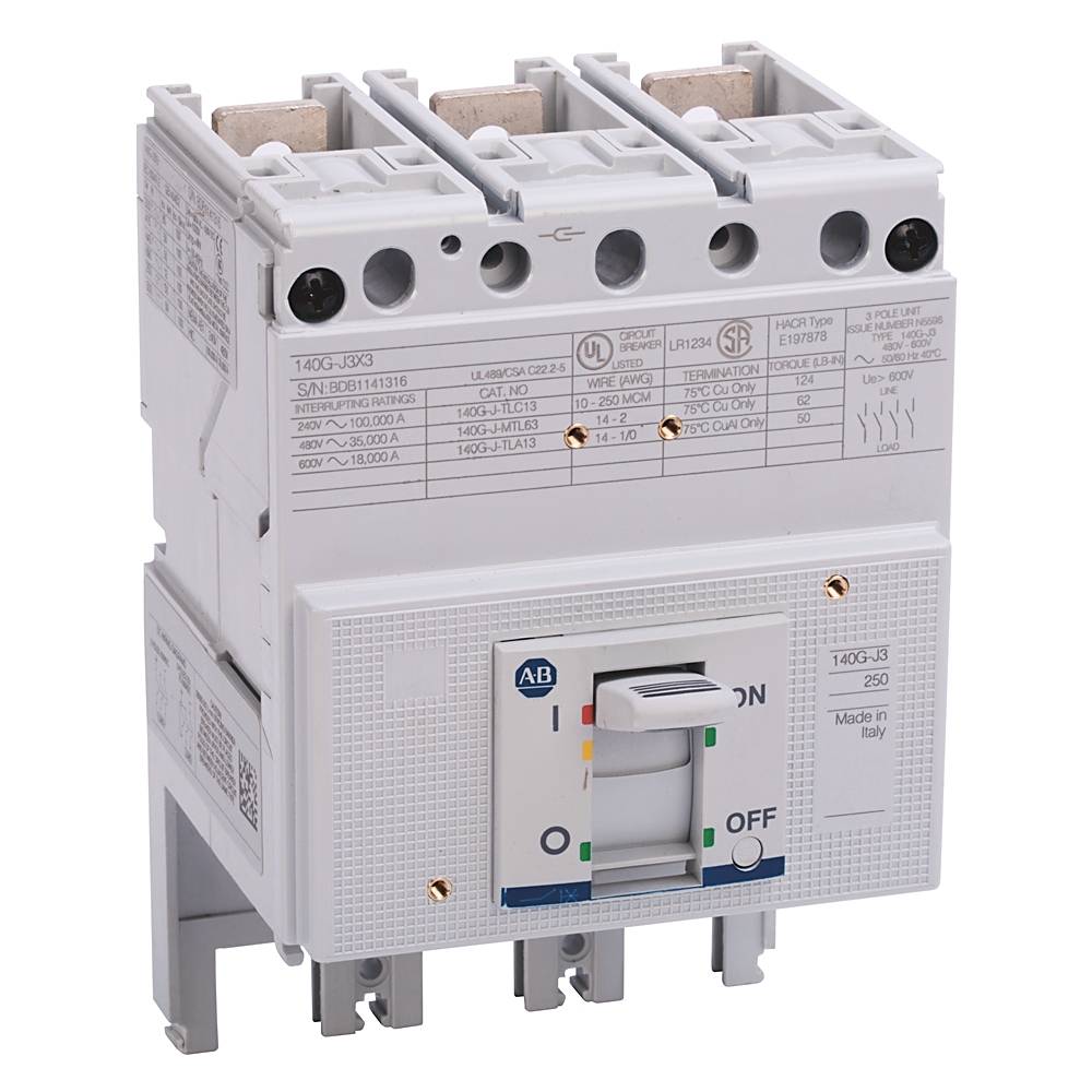 Allen-Bradley 140G 250A J Frame Molded Case Ckt-Bkr