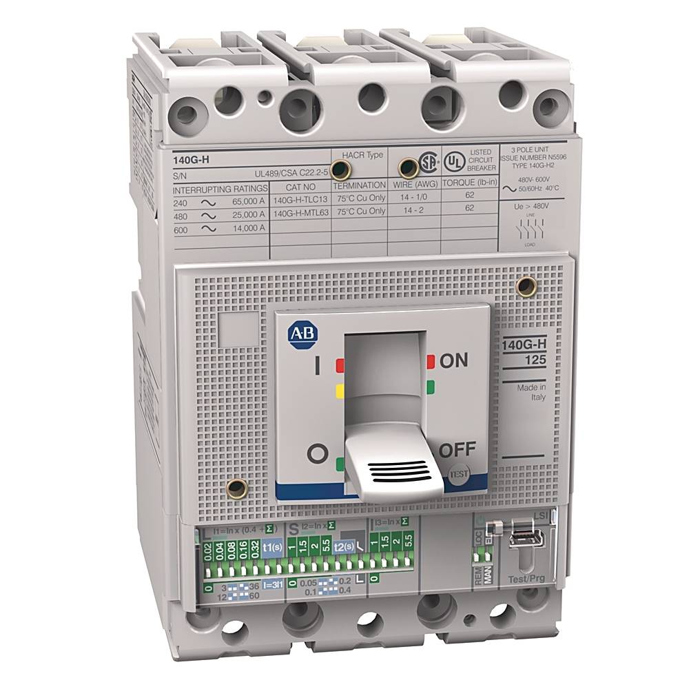Allen-Bradley 140G 125A Frame Molded Case Ckt-Bkr