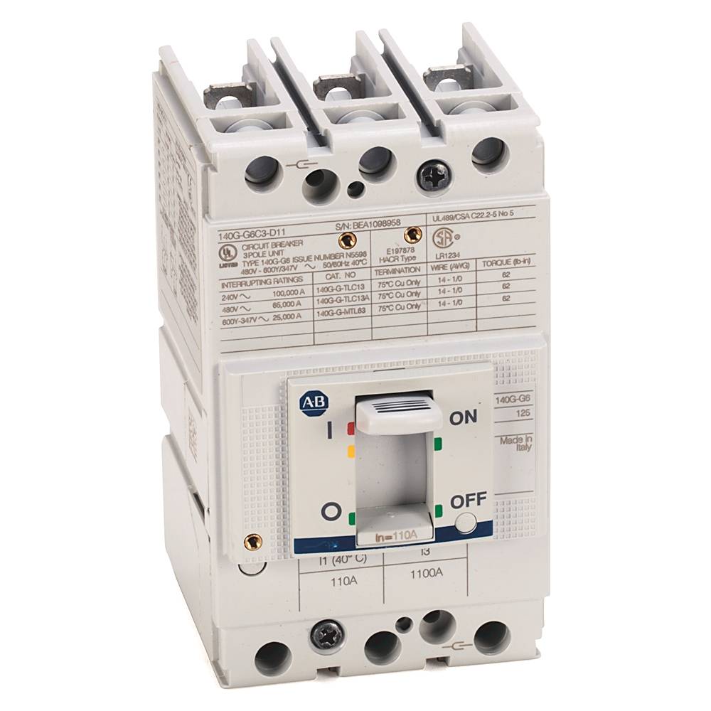 Allen-Bradley 140G 125A G Frame Molded Case Ckt-Bkr