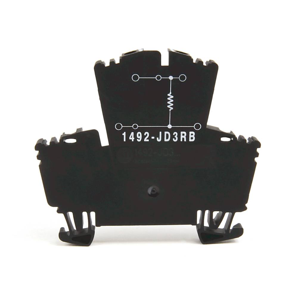 Allen-Bradley IEC 2-Ckt Feed-Through Blk,Resistor,4mm