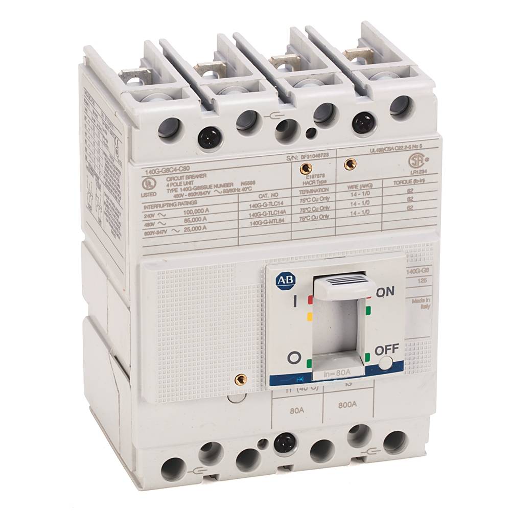 Allen-Bradley 140G 125A Frame Molded Case Ckt-Bkr