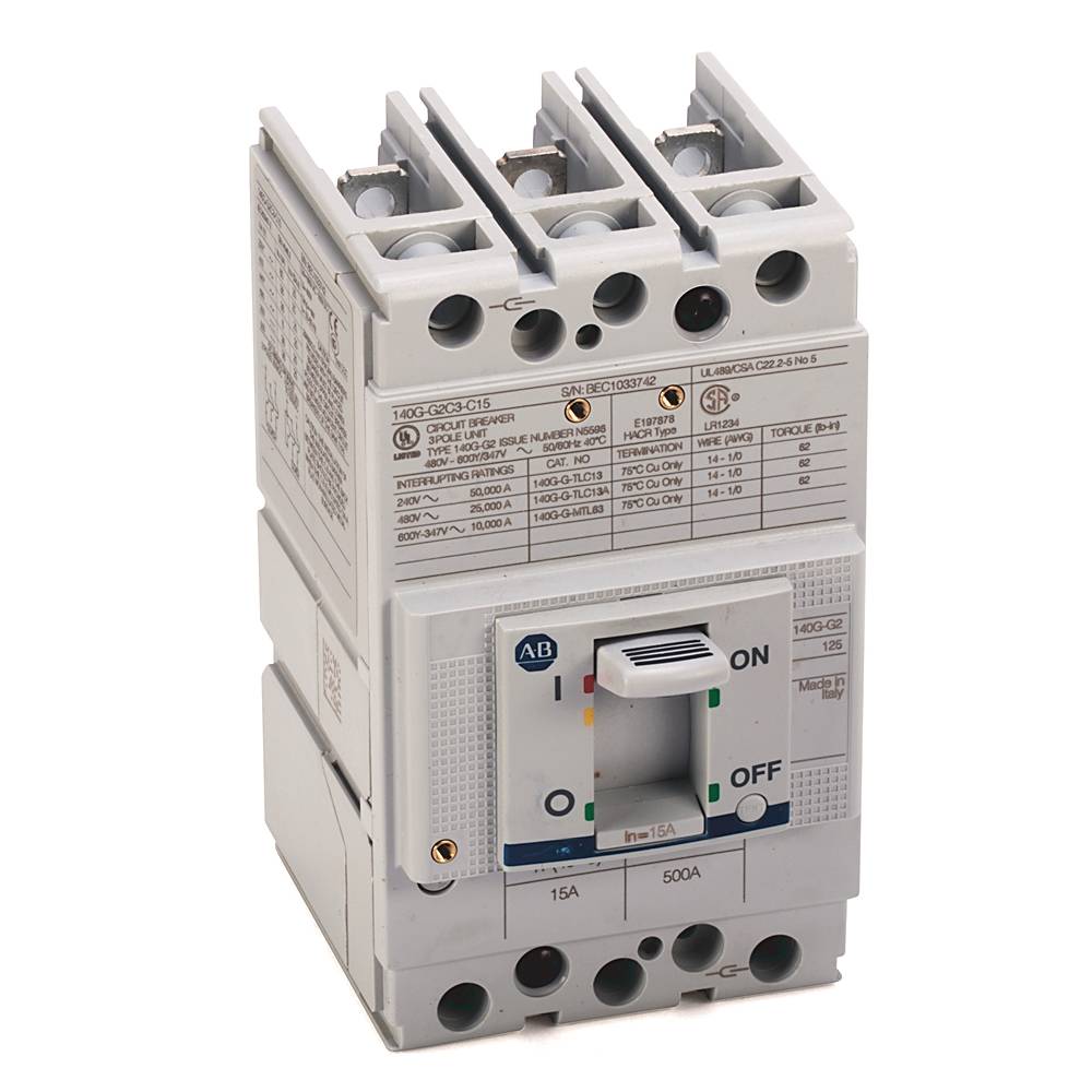 Allen-Bradley 140G 125A Frame Molded Case 15 A Ckt-Bkr