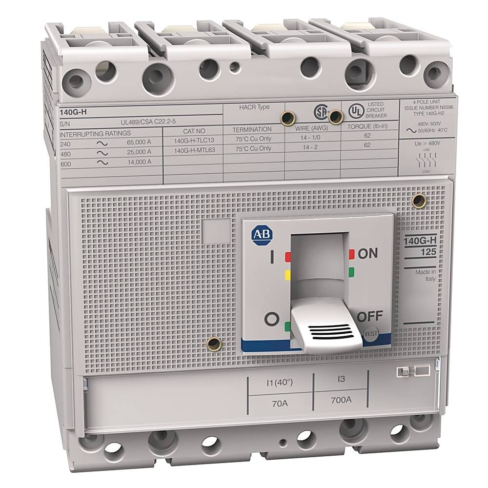 Allen-Bradley 140G 125A Frame Molded Case Ckt-Bkr