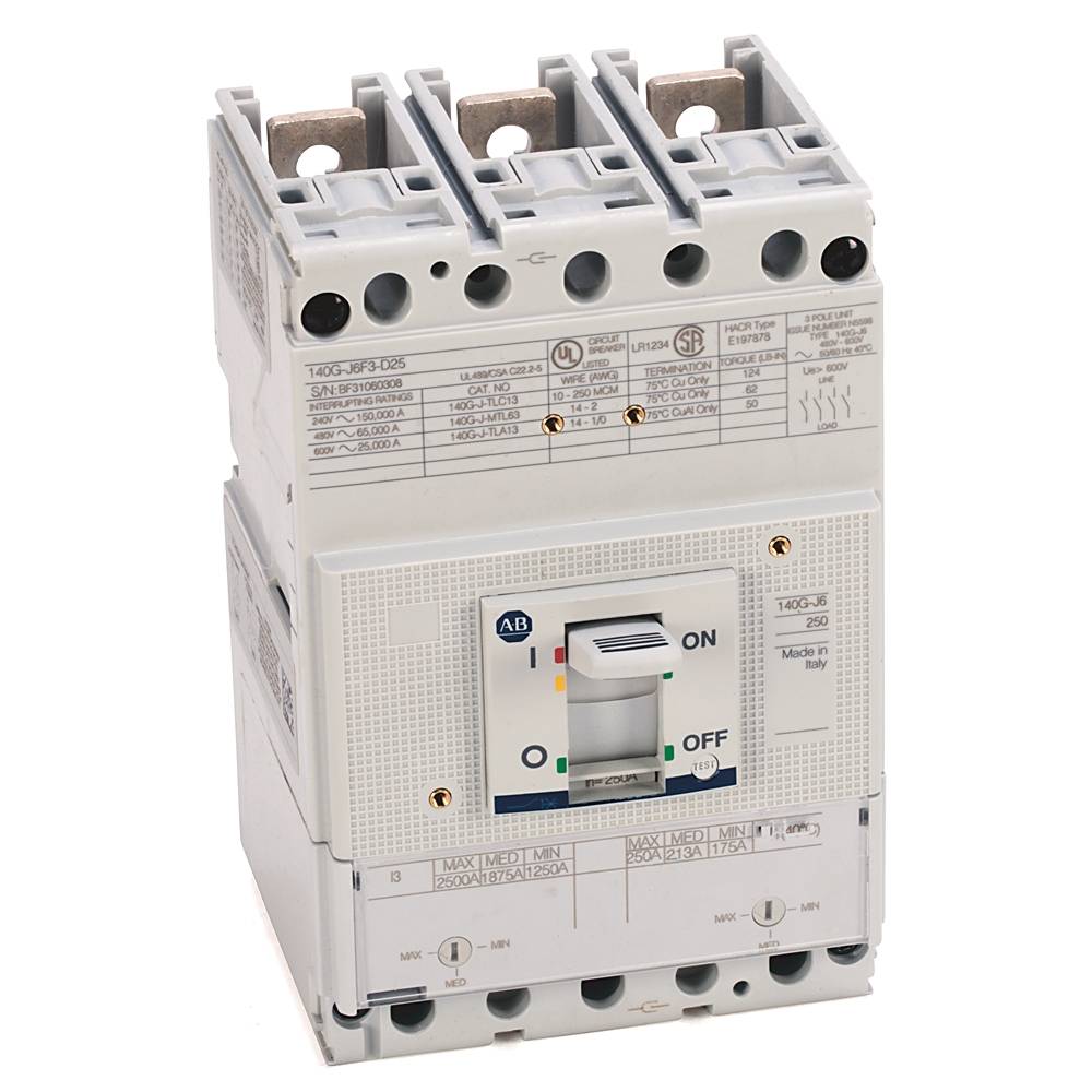 Allen-Bradley 140G 250A J Frame Molded Case Ckt-Bkr