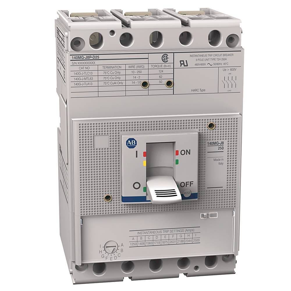 Allen-Bradley 140MG 250A J Frame Motor Ckt Protector