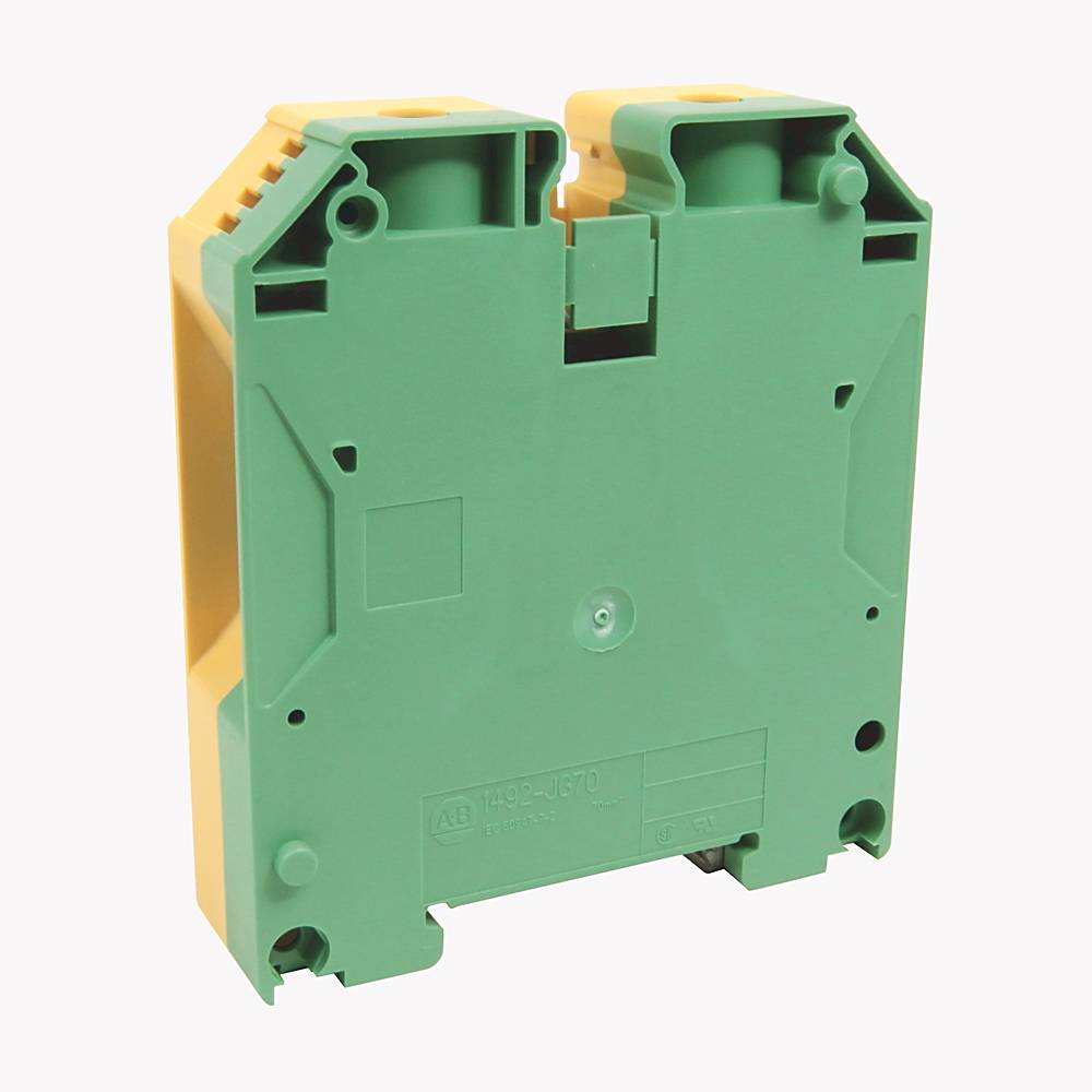 Allen-Bradley IEC 1-Ckt Feed-Through Grd Blk 70mm