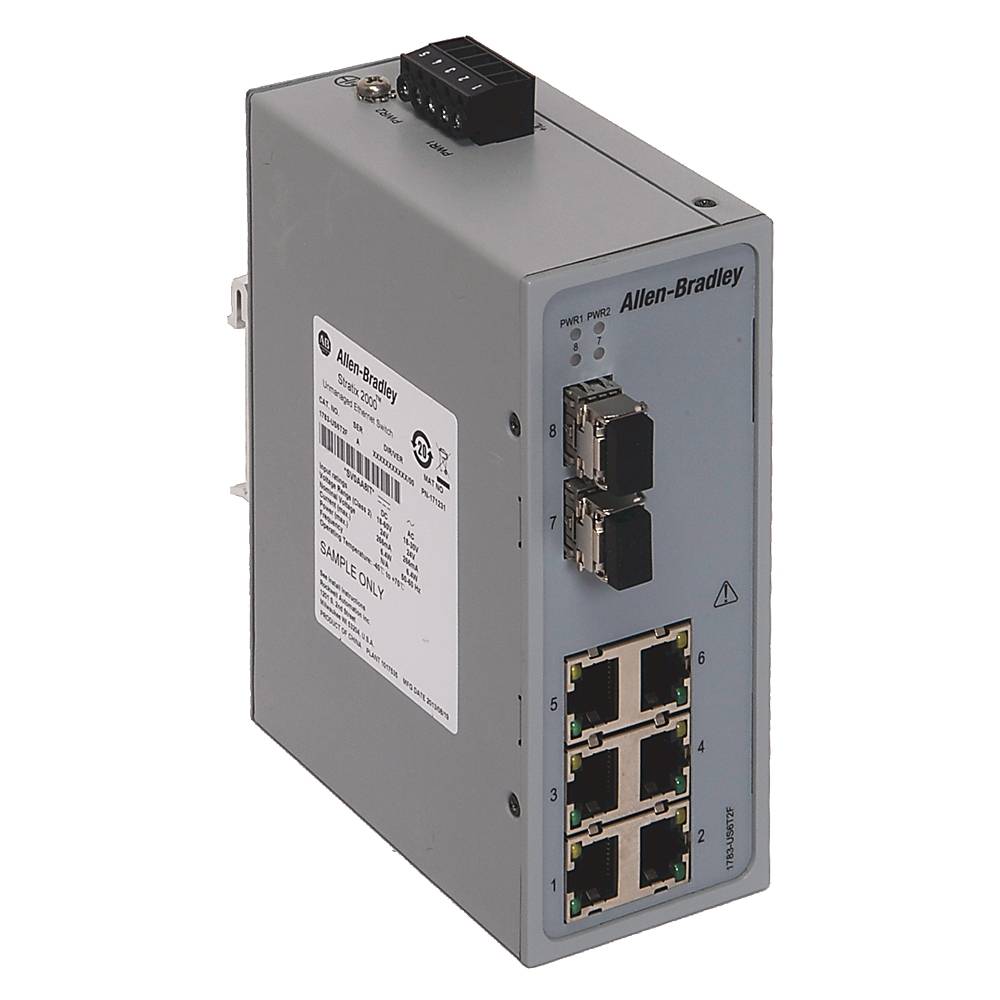 Allen-Bradley Stratix 2000 6T+2F Port Unmanaged Switch
