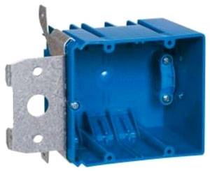 34 Cu Inch, Thomas & Betts Corporation B234ADJ Blue™ Switch Box, 2-Gang