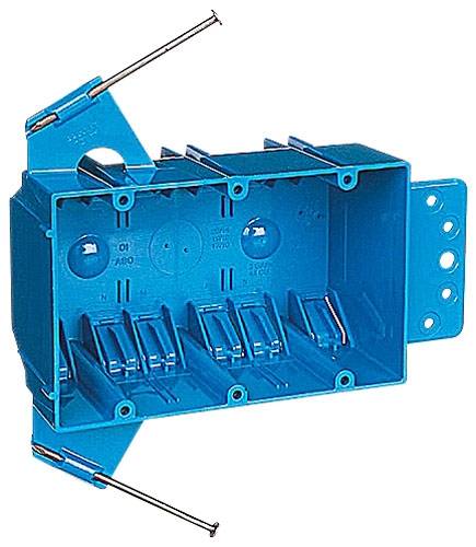 44 Cu Inch, Thomas & Betts Corporation B344AB Blue™ Switch Box, 3-Gang