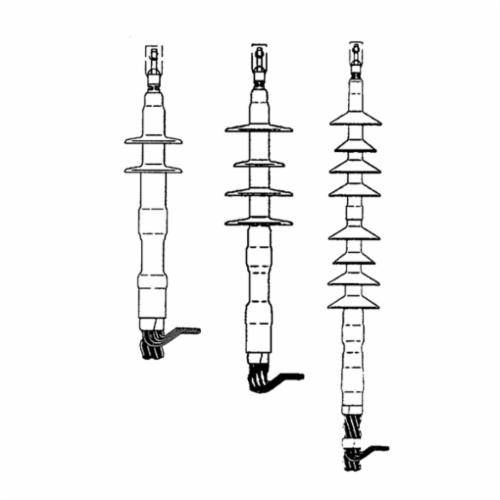 5 to 8.7 kV, 95 kV BIL, 3M 7620-S-2 Outdoor Termination Kit