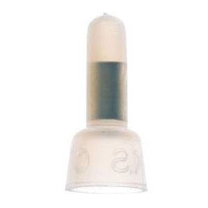 22 to 16 AWG Copper, 3M S-11-A Electrical Crimp Sleeve Connector, White