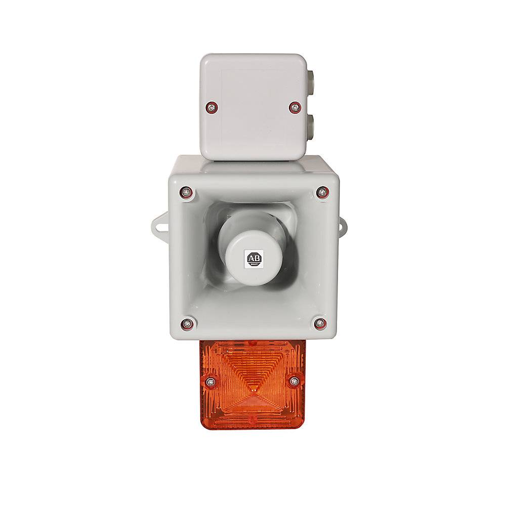 Allen-Bradley 90-260VAC Frame C Rec Horn Amber Beacon