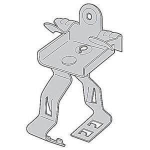 3/8", 75 Lb Static Load, Thomas & Betts Corporation SSF-CC3/8-H1/2 Conduit and Cable Support Clip, Steel, Straight