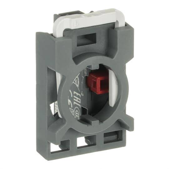 ABB MCBH-01 Modular Non-illuminated Contact Block With 3-Position Holder, 22 mm, 1NC Contact, 6 A at 230 VAC, 5 A 24 VDC, 1.1 A at 125 VDC Contact, Silver Contact