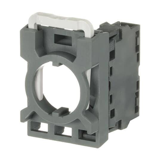 ABB MCBH-01 Modular Non-illuminated Contact Block With 3-Position Holder, 22 mm, 1NC Contact, 6 A at 230 VAC, 5 A 24 VDC, 1.1 A at 125 VDC Contact, Silver Contact