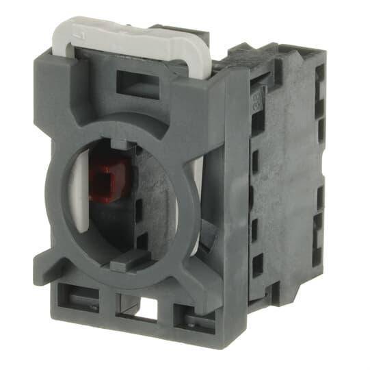 ABB MCBH-02 Modular Non-illuminated Contact Block With 3-Position Holder, 22 mm, 2NC Contact, 6 A at 230 VAC, 5 A at 24 VDC Contact, Silver Tipped Contact