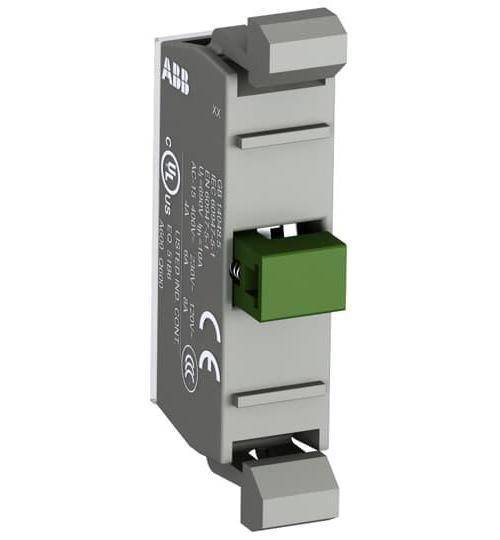 ABB MCBL-10 MCBL Modular Non-illuminated Micro Switch Contact Block, 22 mm, 1NO Contact, Silver Tipped Contact