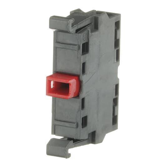 ABB MCB-01G Non-Illuminated Contact Block With Gold Plated Contact, 1NC Contact, 6 A at 230 VAC Contact