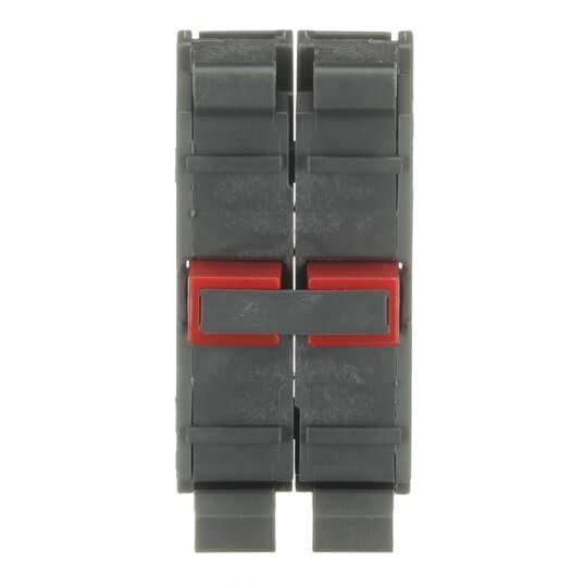 ABB MCB-02 Modular Non-illuminated Contact Block, 22 mm, 2NC Contact, 6 A at 230 VAC, 5 A at 24 VDC, 1.1 A at 125 VDC Contact