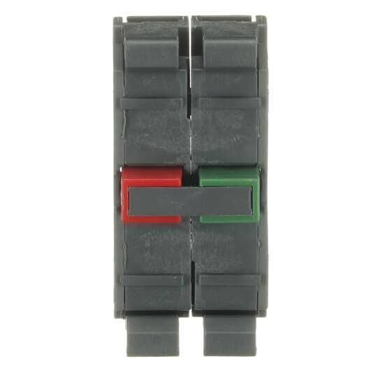 ABB MCB-11 Modular Non-illuminated Contact Block, 22 mm, 1NC-1NO Contact, 6 A at 230 VAC, 5 A at 24 VDC, 1.1 A at 125 VDC Contact