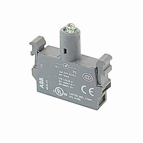 ABB MLBL-02BW Integrated LED Block, 82 x 110 x 108 mm, AC/DC Contact, Quick Action, White