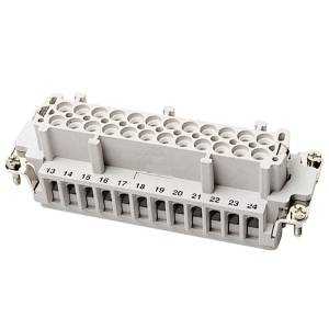 Pos-E-Kon® FS132B B Series Standard Terminal Insert, 32 Positions, 20 to 14 AWG Wire, Female Screw Connection, Glass Filled Thermoplastic