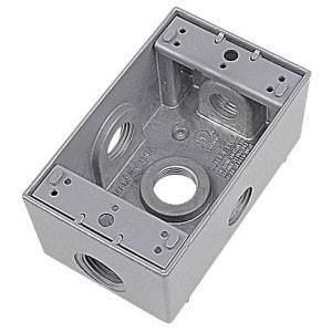 17.3 Cu Inch 3-Hub, Thomas & Betts Corporation B1502SG Universal Weatherproof Box