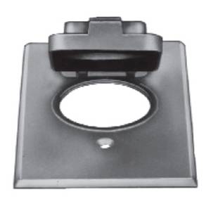 1-Gang, , Thomas & Betts Corporation CCPO Weatherproof Device Box Cover,, Silver