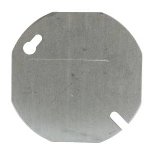 3-1/2" Dia, Flat, Thomas & Betts Corporation 24C1-25 Octagon Box Cover