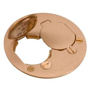 Steel City® P-60-DS Cover Plate, 4 in Dia, Brass