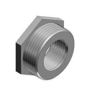 T&B® 1251 Female Threaded Conduit Reducer, 1 to 3/4 in, For Use With Rigid/IMC Conduits, Malleable Iron