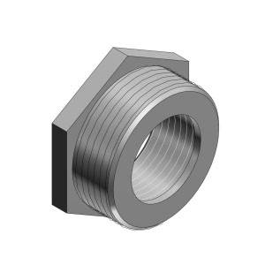T&B® 1252 Female Threaded Conduit Reducer, 1-1/4 to 1 in, For Use With Rigid/IMC Conduits, Malleable Iron