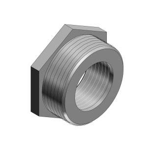 T&B® 1254 Female Threaded Conduit Reducer, 2 to 1-1/2 in, For Use With Rigid/IMC Conduits, Malleable Iron