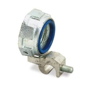 T&B® 3995 Grounding Bushing, 6 to 4/0 AWG AC Cable, 3-1/2 in Trade, Malleable Iron, Electro-Zinc Plated