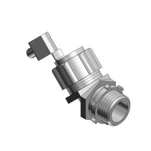 T&B® 5244GR External Bonding Non-Insulated Grounding Connector, 1 in Trade, 45 deg, Malleable Iron, Chromate Coated/Electro-Zinc Plated