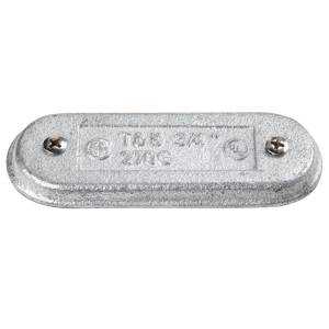T&B® 570F Oval Conduit Body Cover With Neoprene Gasket, 1-1/2 in Hub, For Use With OCAL-BLUE® Form 7 EMT Conduits, Iron, Gray