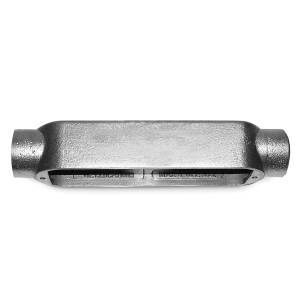 T&B® BC3-TB Type C Feed-Through Conduit Body With Cover, Gasket, 1 in Hub, Mogul Form, 20 cu-in Capacity, Iron, Electro Galvanized