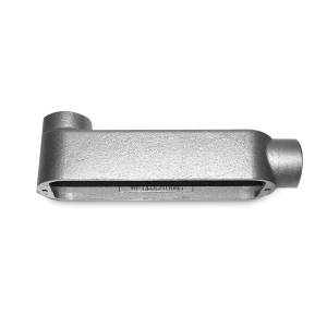T&B® BLB6-TB Type LB Conduit Body With Cover, Gasket, 2 in Hub, Mogul Form, 78 cu-in Capacity, Gray Iron, Electro Galvanized