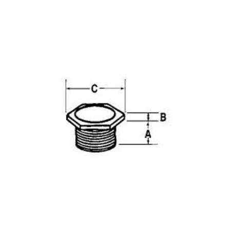 1/2" Emerson Electric Co. CN-50 Rigid/IMC Nipple