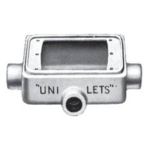 3/4" Hub, 1-Gang, Emerson Electric Co. FDCT-1-75 Unilets® Cast Device Box, Deep