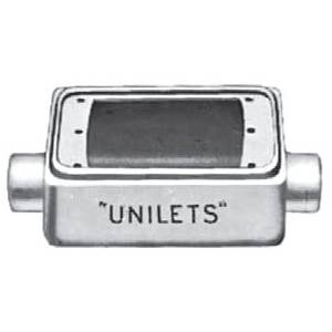 1" Hub, 1-Gang, Emerson Electric Co. FSC-1-100 Unilets® Cast Device Box, Shallow