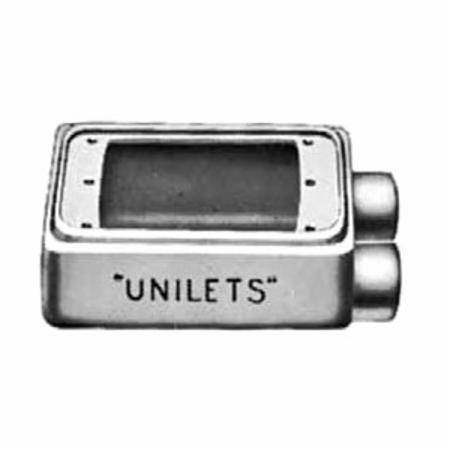1/2" Hub, 1-Gang, Emerson Electric Co. FDS-1-50 Unilet® Cast Device Box, Deep