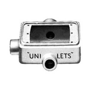 1" Hub, 1-Gang, Emerson Electric Co. FDT-1-100 Unilet® Cast Device Box, Deep