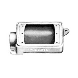 3/4" Hub, 1-Gang, Emerson Electric Co. FD-1-75 Unilets® Cast Device Box, Deep