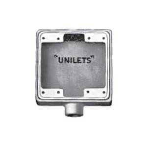 3/4" Hub, 2-Gang, Emerson Electric Co. FD-2-75 Unilets® Cast Device Box, Deep