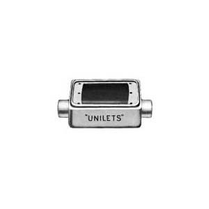 3/4" Hub, 1-Gang, Emerson Electric Co. FSC-1-75 Unilets® Cast Device Box, Shallow