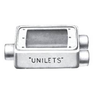 3/4" Hub, 1-Gang, Emerson Electric Co. FSCC-1-75 Unilets® Cast Device Box, Shallow